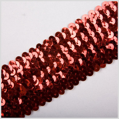 1.75" Red Stretch Sequin