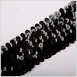 1.75" Black Stretch Sequin