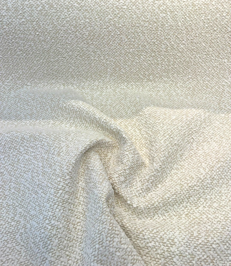 Culp Boucle Bold Ivory Polyester Acrylic Fabric - Ivory Textured Boucle Upholstery, 56" Width (1 Yard)