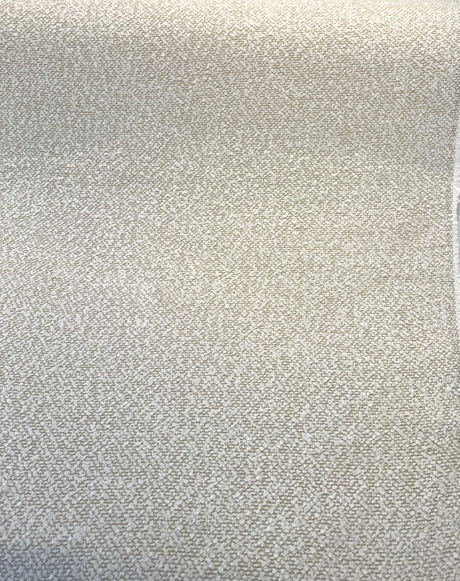 Culp Boucle Bold Ivory Polyester Acrylic Fabric - Ivory Textured Boucle Upholstery, 56" Width (1 Yard)