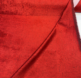 Fort Morgan Chenille Fabric - Crimson Red, 54" Width, 14.25" Horizontal / 14.25" Vertical Repeat (1 Yard)