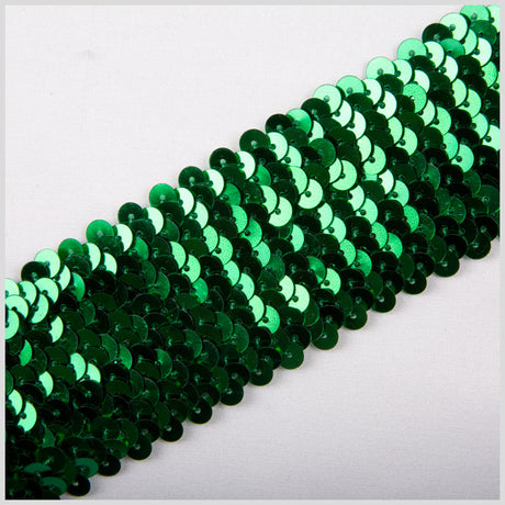 1.75" Green Stretch Sequin