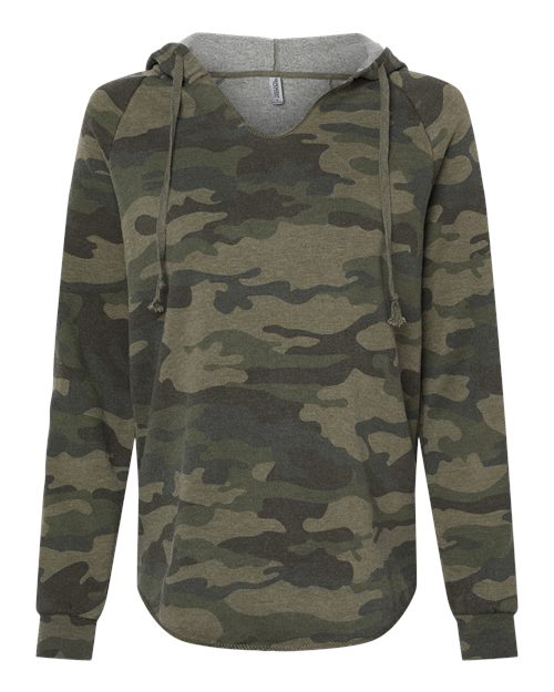 Women's Lightweight California Wave Wash Hooded Sweatshirt