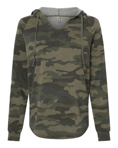 Women's Lightweight California Wave Wash Hooded Sweatshirt