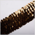 1.75" Brown Stretch Sequin