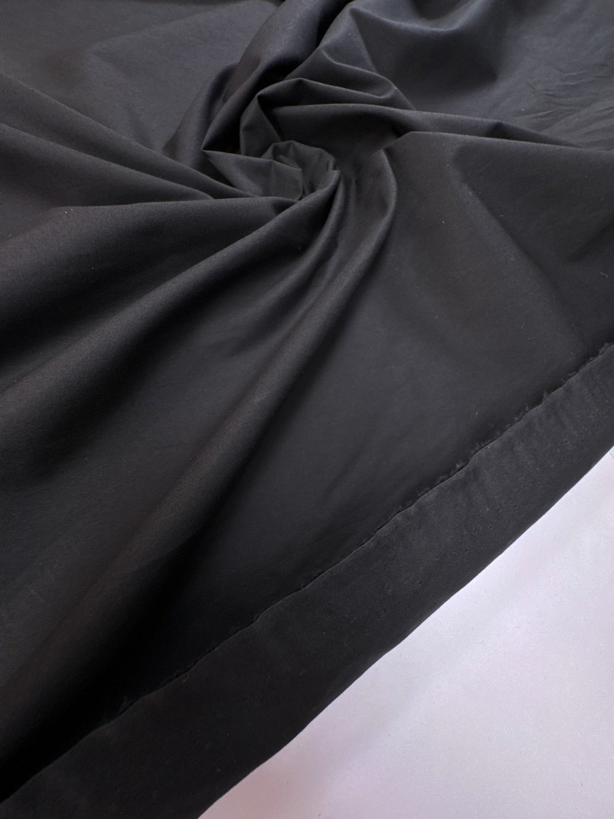 Cotton Plain Woven Black