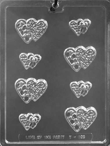 Heart Pour Box Toppers Chocolate Mold - LPV186