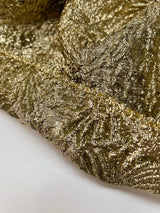 Silk Lurex Jacquard Floral Gold