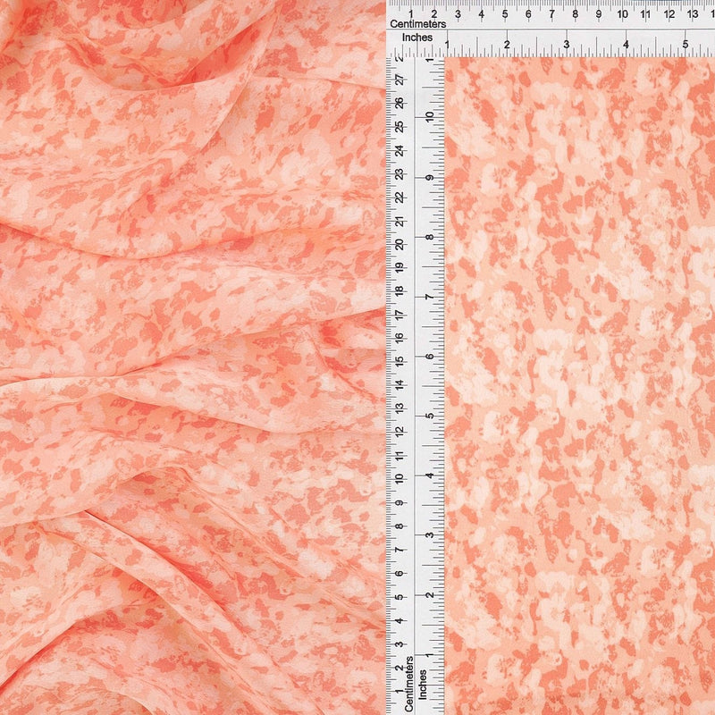 Bubble Satin Abstract Bubble Satin Coral