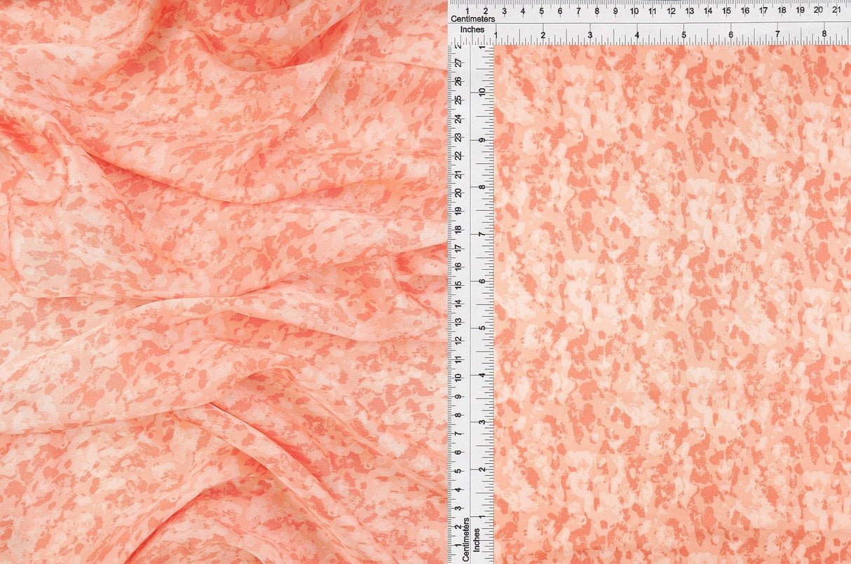 Bubble Satin Abstract Bubble Satin Coral
