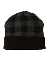 USA-Made Plaid Beanie