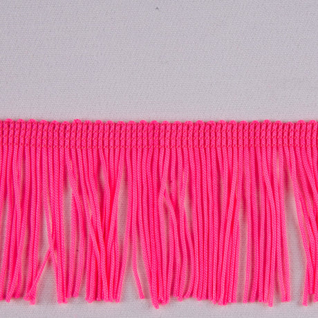 Pink Glo Chainette Fringe - 2"
