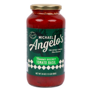 MICHAEL ANGELO'S SECRET TOMATO BASIL SAUCE 24 OZ JAR