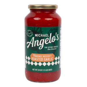 MICHAEL ANGELO'S SECRET ROASTED GARLIC SAUCE 24 OZ JAR