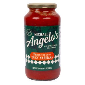 MICHAEL ANGELO'S SECRET SPICY MARINARA SAUCE 24 OZ JAR