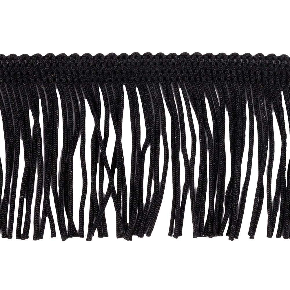 Black Chainette Fringe - 2"