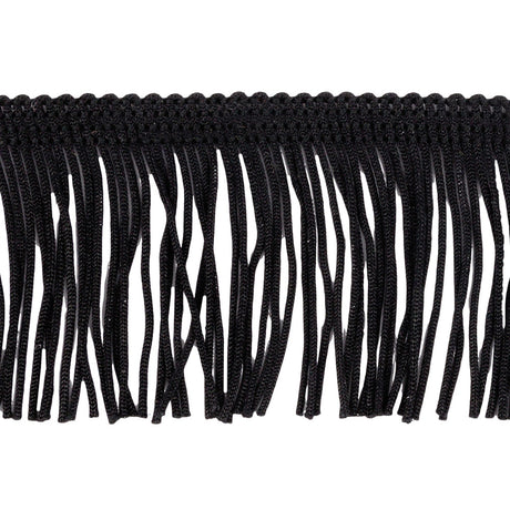 Black Chainette Fringe - 2"
