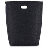 Parker Baby Nursery Laundry Hamper - Large Felt Storage Basket and Baby Hamper for Nursery (Gray)