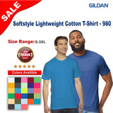 Gildan® Softstyle Lightweight Short Sleeve Crewneck Cotton T-Shirt