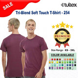 Tultex® Tri Blend Soft Touch Crewneck Short Sleeve T-Shirt