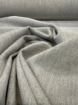 Archer Cloud Chenille Upholstery Fabric - Cloud Gray, Beige & Cream, Subtle Textured Solid, 56" Width (By The Yard)