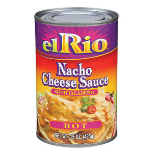 EL RIO NACHO CHEESE SAUCE HOT 15 OZ CAN