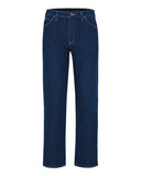 Dark blue 5-pocket work jeans in odd sizes