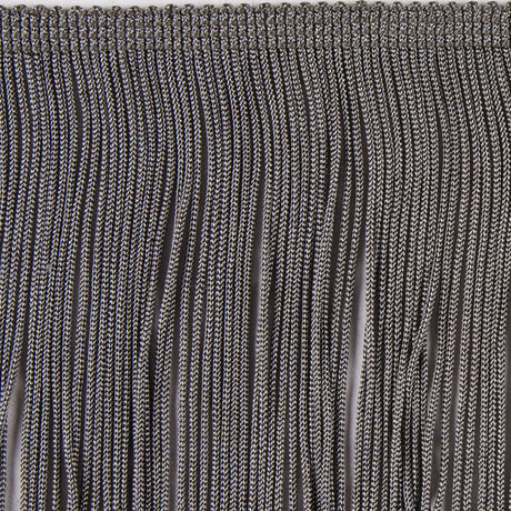 Pewter Chainette Fringe - 4"