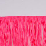 Pink Glo Chainette Fringe - 4"