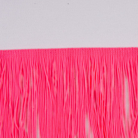 Pink Glo Chainette Fringe - 4"
