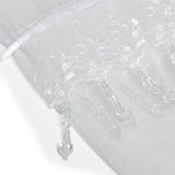 Lace Skirt Beaded Organza Bags White 4'' x 6'' for Gifts