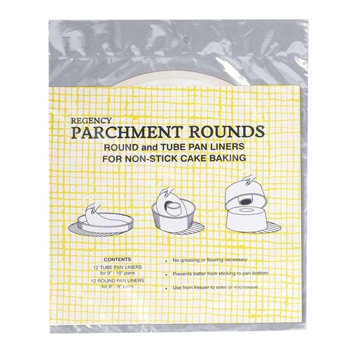 Parchment Round and Tube Pan Liners Combo - 24 Count