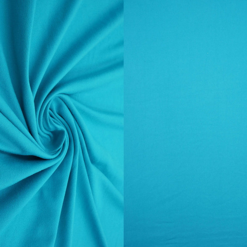 1 Yard DTY Brushed Solid Knit Fabric, 58/60'' Wide Polyester Spandex Blend