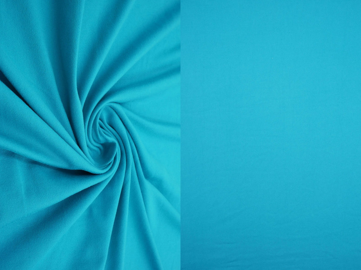1 Yard DTY Brushed Solid Knit Fabric, 58/60? Wide Polyester Spandex Blend
