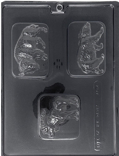 Wild Animal Bar Soap/Chocolate Mold - LPA164