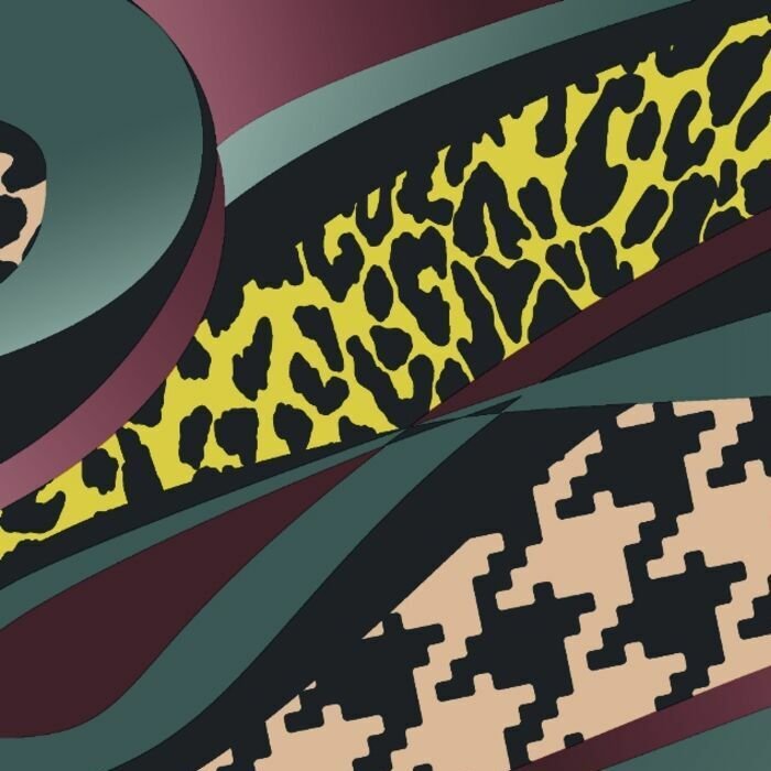 Printed Spandex Leopard Wave