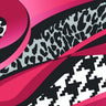 Printed Spandex Leopard Wave