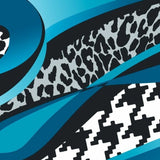 Printed Spandex Leopard Wave