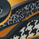 Printed Spandex Leopard Wave
