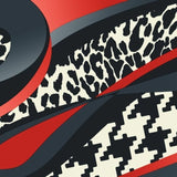 Printed Spandex Leopard Wave