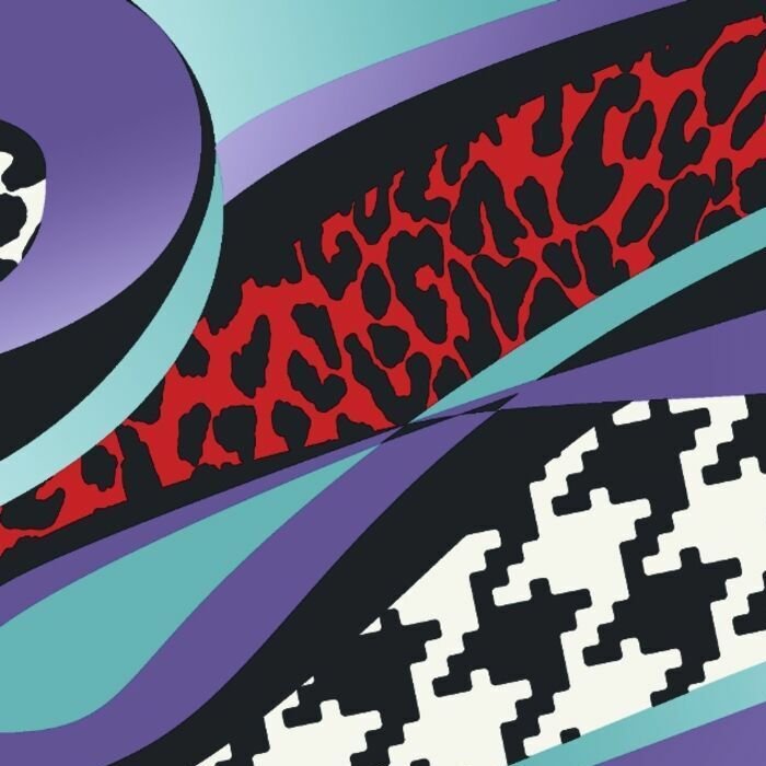 Printed Spandex Leopard Wave