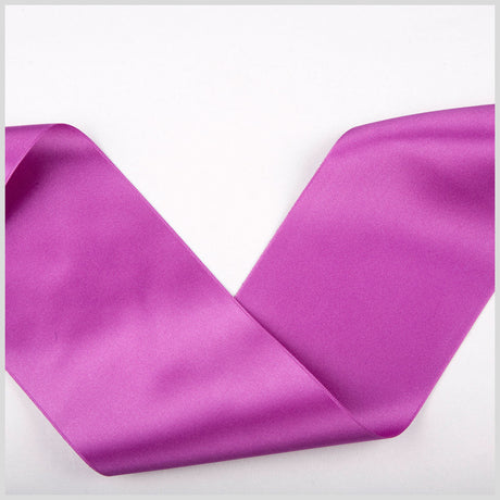 Grape Double Face French Satin Ribbon