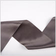 3.75" Charcoal Double Face French Satin Ribbon