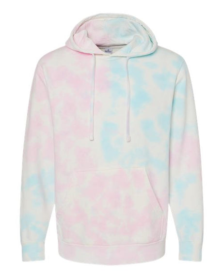 Independent Trading Co. Unisex Midweight Tie-Dyed Hooded Sweatshirt