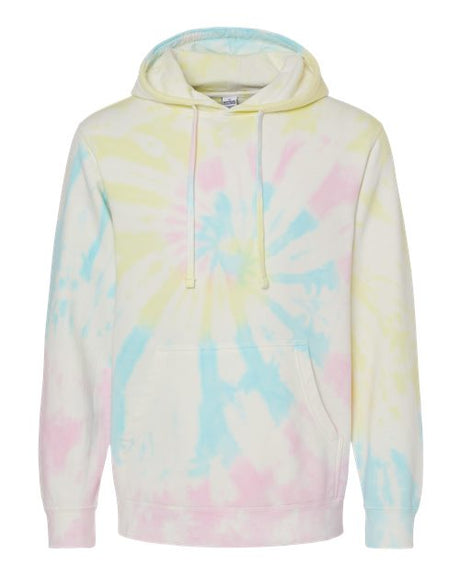 Independent Trading Co. Unisex Midweight Tie-Dyed Hooded Sweatshirt