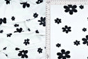 1 yarda de tela de punto cepillado DTY con estampado floral, suave y elástica, 58/60 pulgadas de ancho