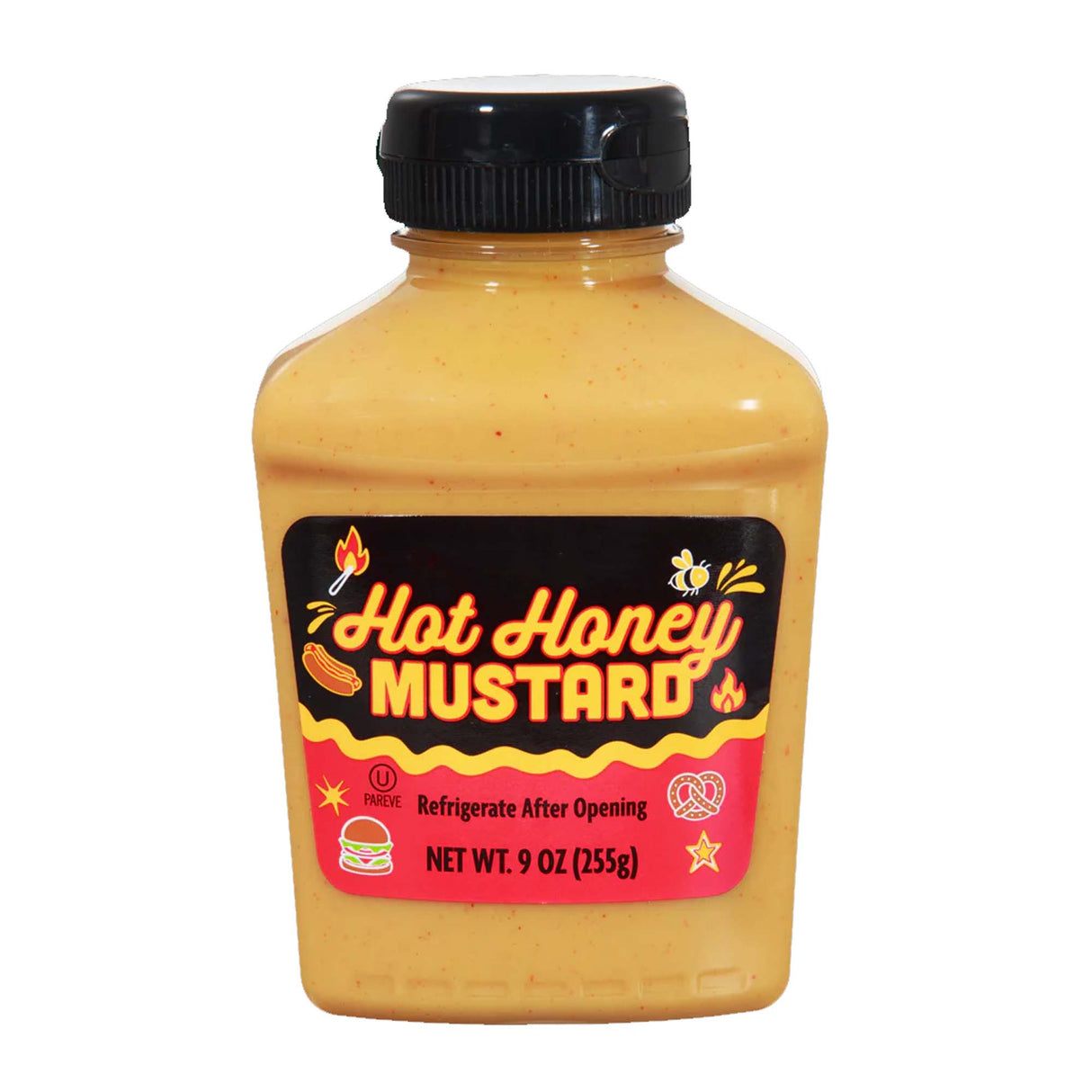 Hot Honey Mustard – Sweet & Spicy Tangy Mustard Condiment with Honey & Cayenne