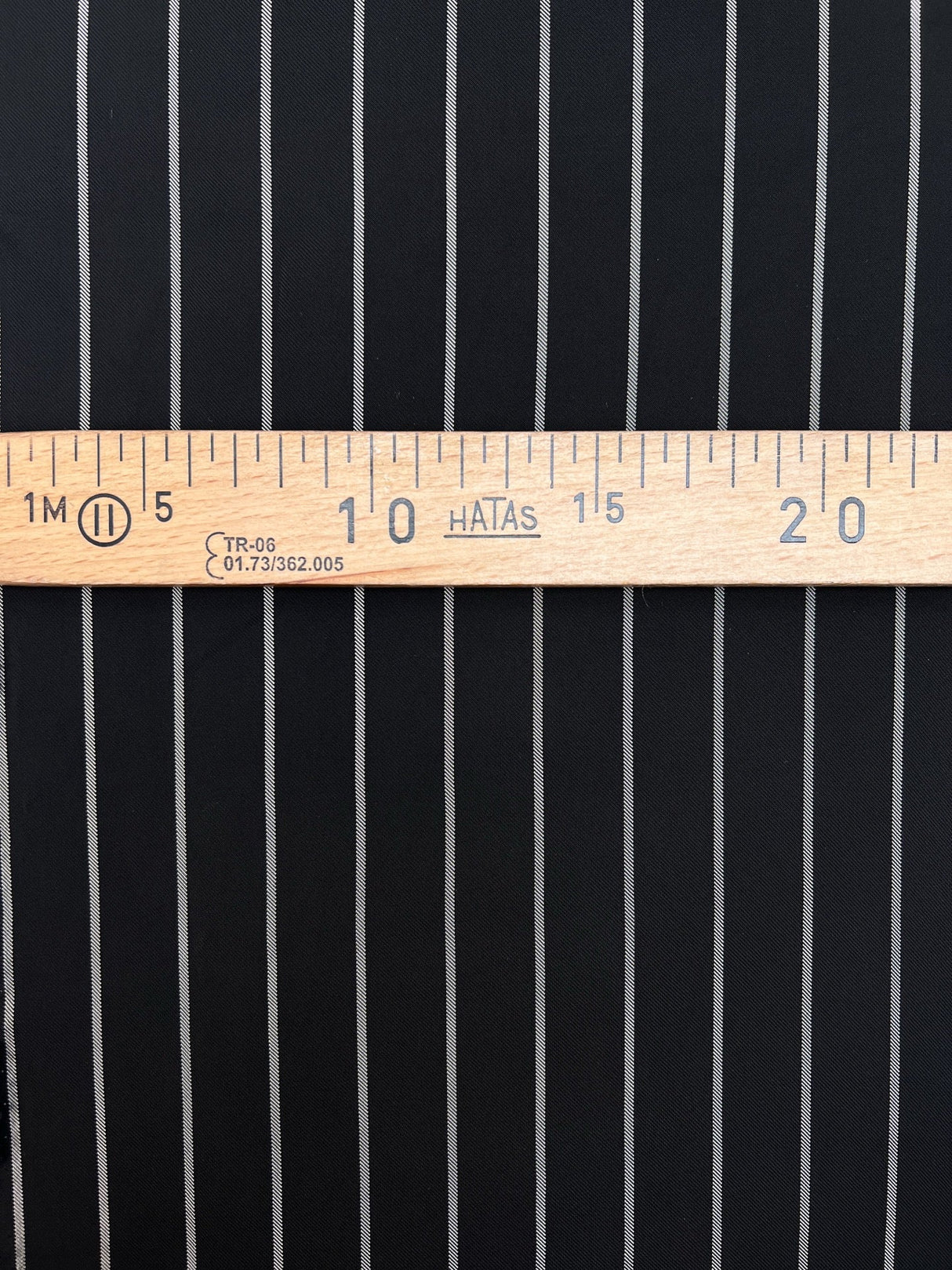 Viscose Twill Lining Black Striped
