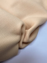 Wool Tweed Beige Stretch Fabric