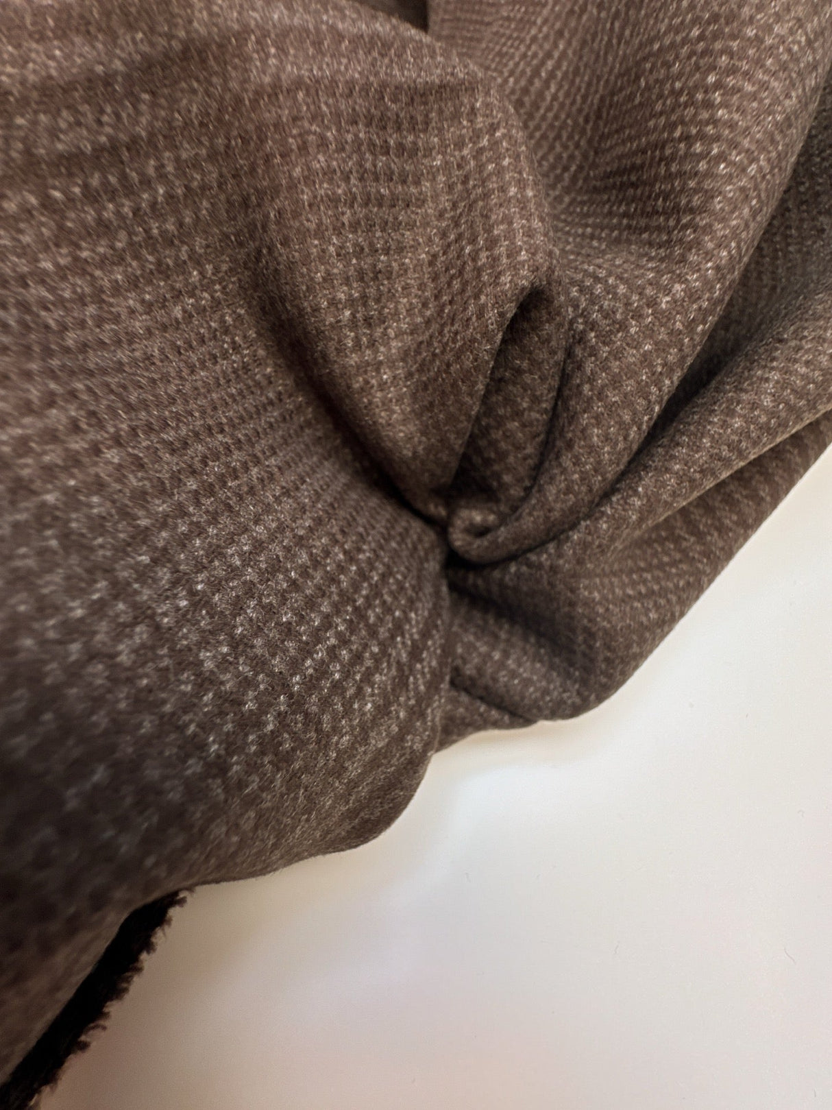 Cotton Brown Houndstooth Fabric